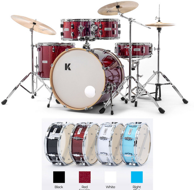 VONGOTT V1 5기통드럼 LobenSwert B8 심벌 패키지 / 7080라이브 / 교회 / 합주실 / 연습실 / 공연장, 레드스팡글, 1개