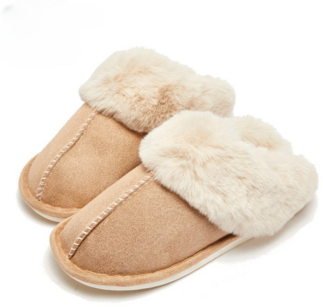 몽골리아 남여공용 양털 스웨이드 겨울 방한 털 슬리퍼 실내화