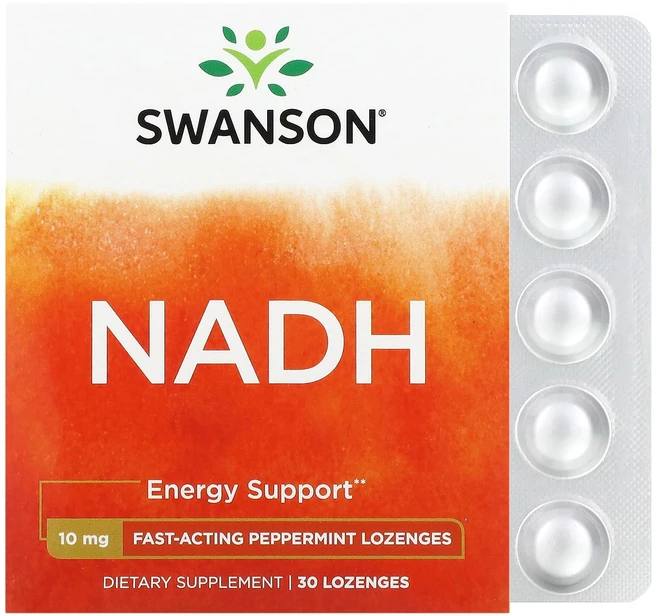 Swanson NADH 페퍼민트 맛 10mg 사탕 정제 30정, SwansonNADH페퍼민트맛10mg사탕정제30정, 1개 - 쿠팡
