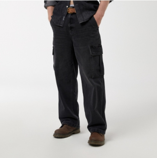 [AK평택점] [후아유] Vintage Denim Cargo Pants(U) / WHTJF4T31U
