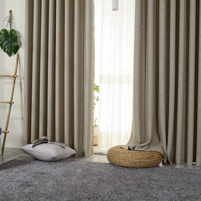 리더디자인 방한 방풍 냉난방등 무난한 사계절암막커튼 아일렛형 사은품 자석타이백증정(봉별도구매)