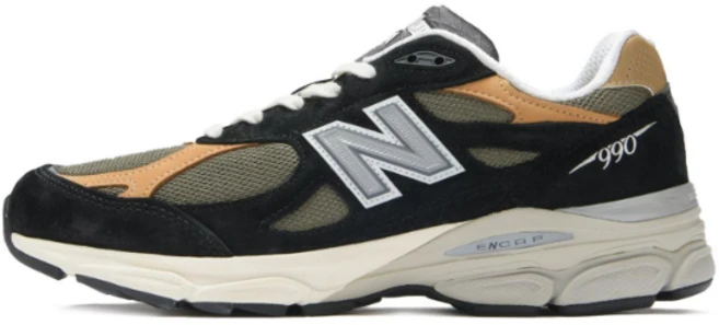뉴발란스 990 운동화 그레이 트리플 블랙 화이트 M990 퓨어셀 (증정품 수납백), BB3, 230 - 쿠팡