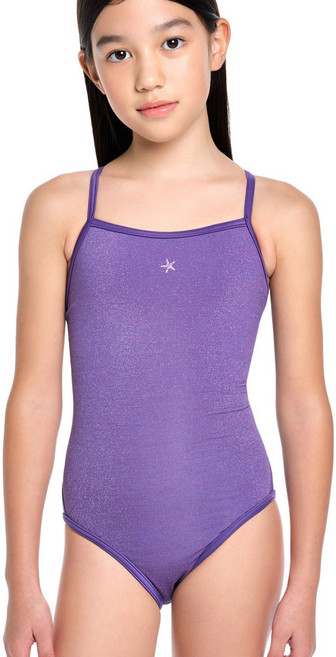 후그 여아수영복 GXM390 펀샤인 퍼플나잇 더블스트랩 X-back