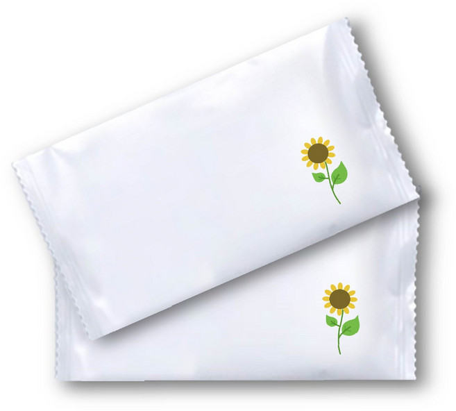 해바라기물티슈 업소용 대용량 일매 낱개포장, 1박스, 1200개입, 50g