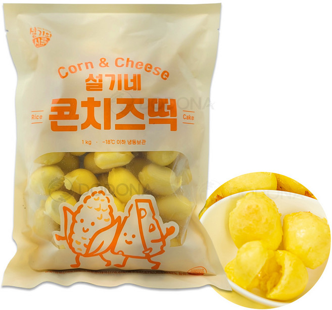 설기네 콘치즈떡 1kg 떡사리, 1개
