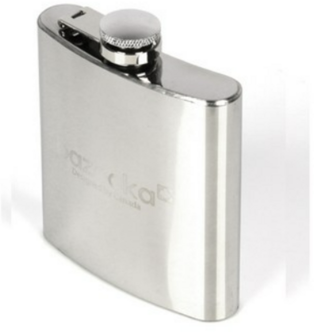 bazooka 휴대용 사각힙플라스크 물병 180ml, 5개