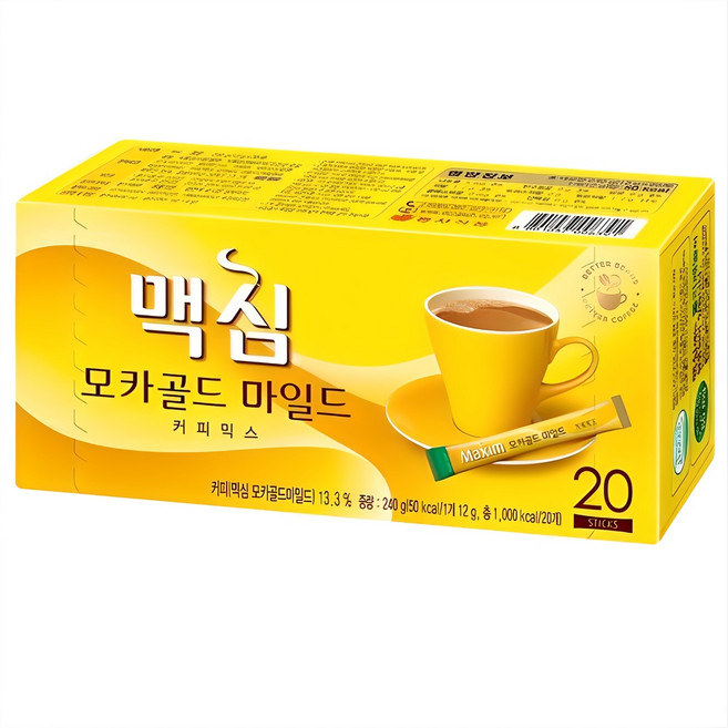 맥심 모카골드 마일드 커피믹스, 12g, 20개입, 2박스