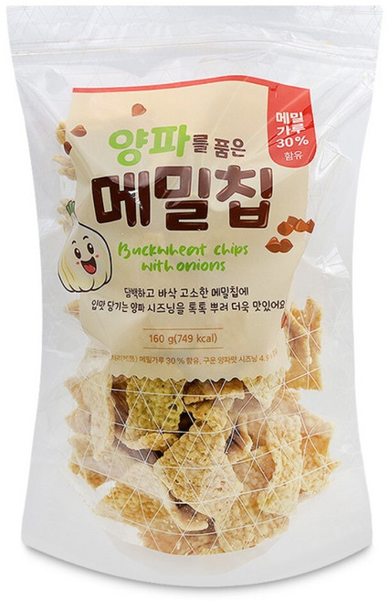 양파 품은 메밀 칩 과자 160gx8개 1박스 대용량 버큇칩 단체 안주 회사 탕비실 간식 버킷칩, 1.28kg