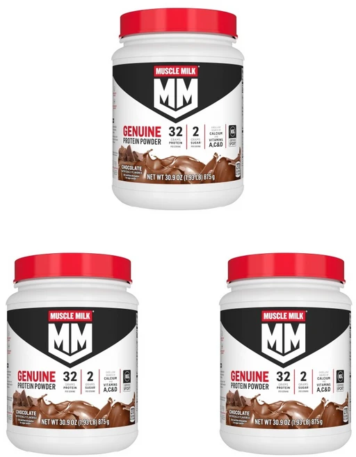 머슬밀크 제뉴인 단백질 파우더 초코 875g 3개 - 쿠팡