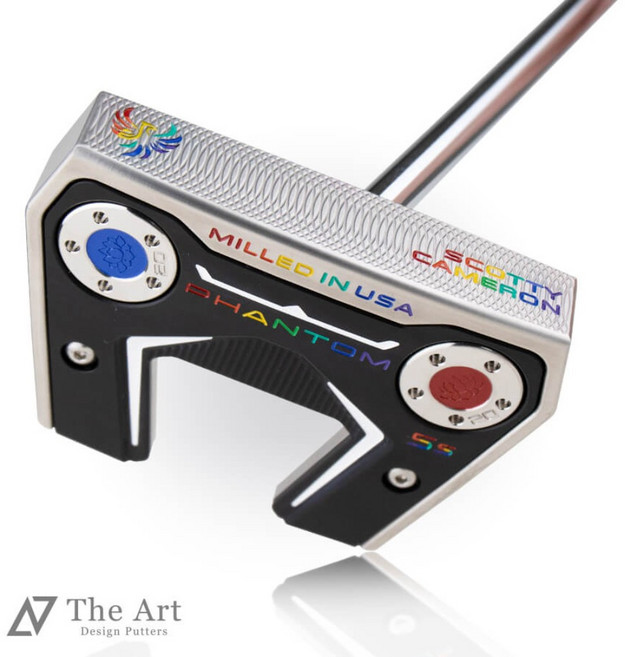 스코티카메론 커스텀 퍼터 2024 팬텀 5S Phoenix M 레인보우 마블, 오리지널 스틸 / 샤프트 밴드, 3.5도