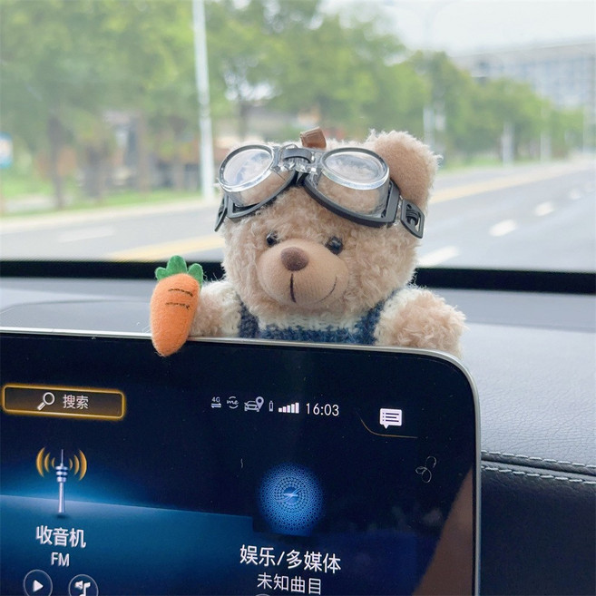 스노우드림 차량 인테리어 인형 곰돌이 차량용접착인형 백미러 인형 차량용피규어, 1개, 옵션22
