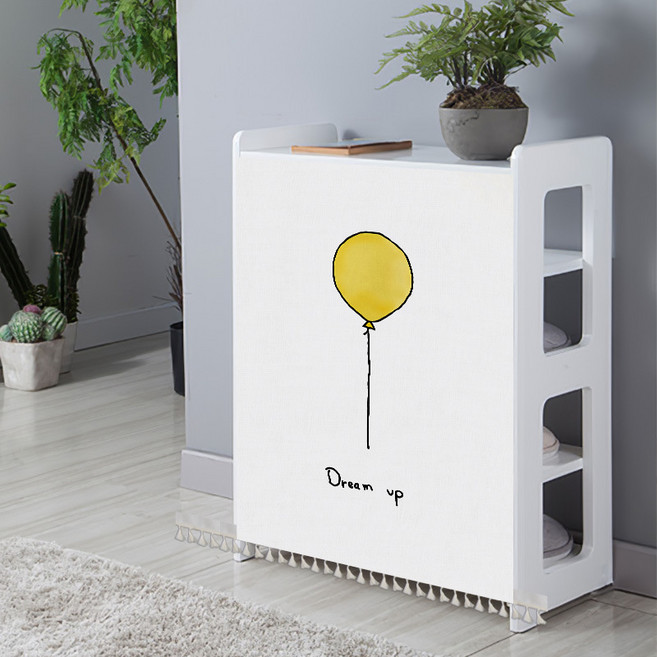 GLOWFY 벨크로 가리개 커튼 가림막 서랍장 선반