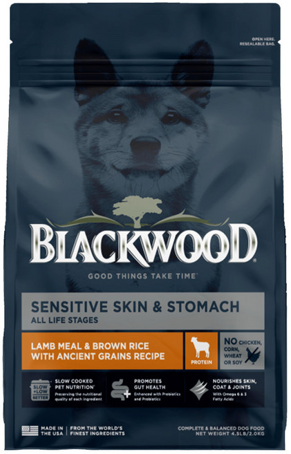 BLACKWOOD 全齡犬 護膚亮毛配方 乾飼料, 護膚亮毛, 10.9kg, 1個