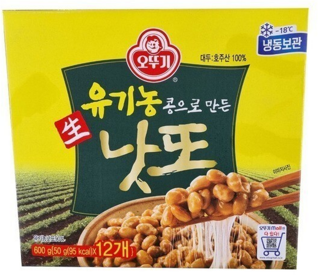 코스트코 오뚜기 유기농 낫또 ( 입) / 나또, 12개, 50g