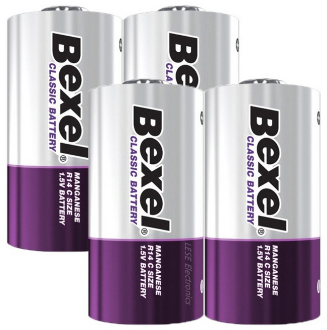 벡셀 망간 C형 건전지 / R14, 2개, 2개입