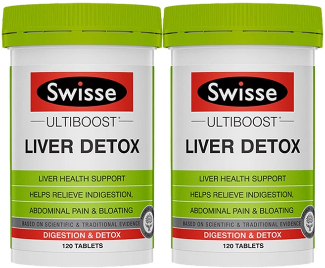 호주산 swisse 스위스 NEW울티 부스트 리버 디톡스 태블릿, 2개, 120정 - 쿠팡