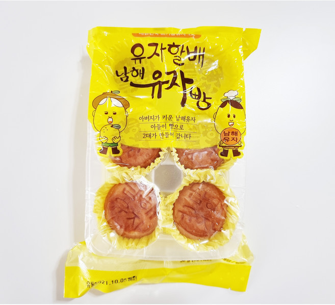 유자할배 남해유자빵 6구 2팩, 1개, 180g
