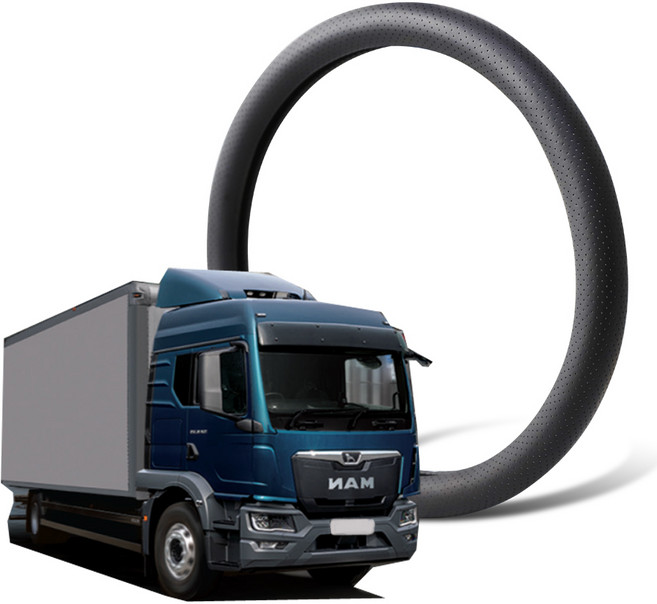 딜온 숨쉬는 논슬립 전차종 대형핸들커버 만트럭 TGM 전용 MAN, 블랙450MM
