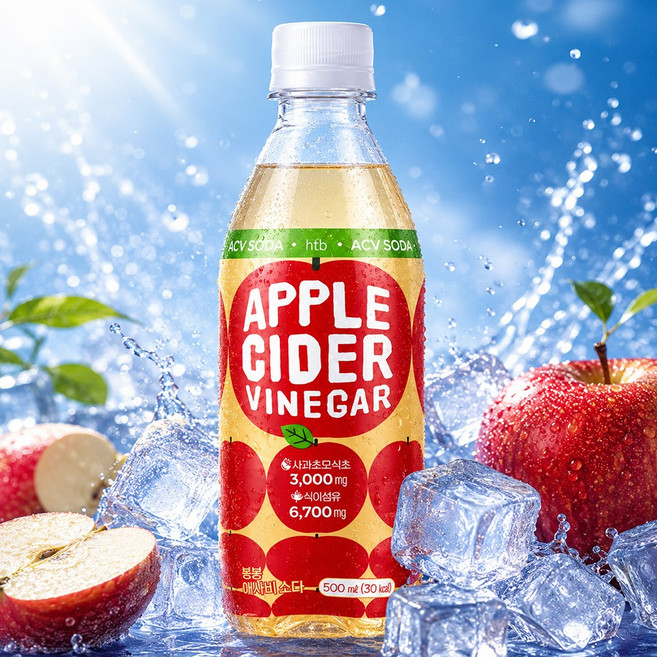봉봉 애사비소다, 500ml, 36개