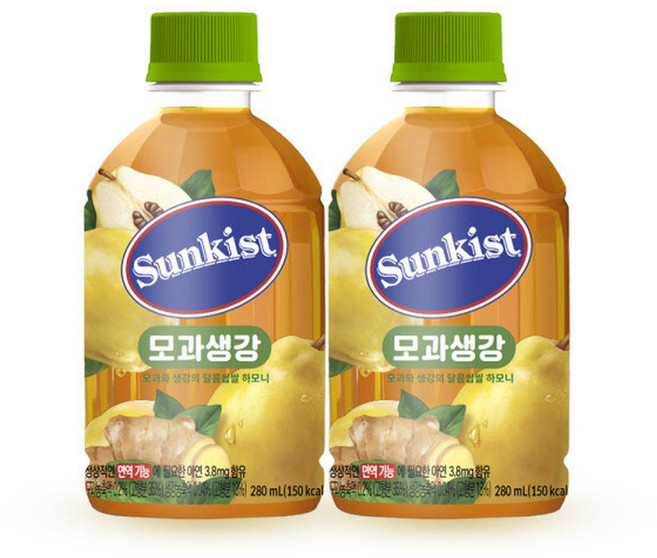 썬키스트 모과생강 280ML 24개