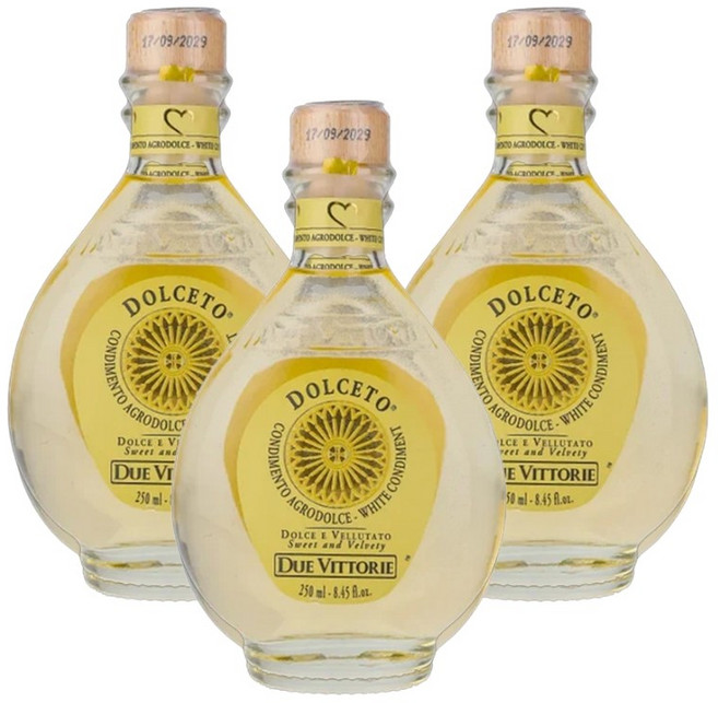 두에비토리에 돌체토 화이트 콘디멘토 발사믹 식초 화이트와인비네거, 3개, 250ml