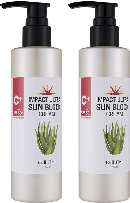 (셀파인화장품)레드임팩트 u.v 유기자차 .무기자차 울트라 썬블록 크림 250ml 1개