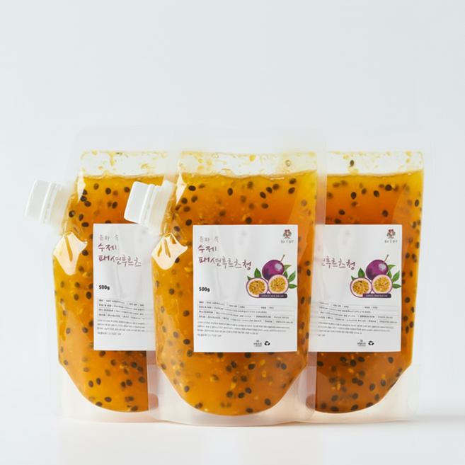 동화속 프리미엄 자일로스 홈카페 수제 패션후르츠청, 500g, 1개, 3개입