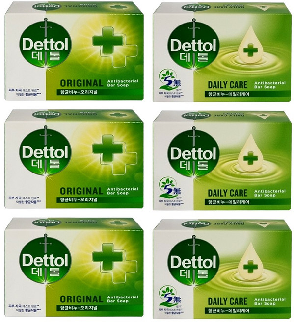 데톨 항균 비누 100g (3개씩) 오리지널 + 데일리
