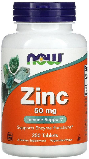 나우푸드 아연 50mg 250정 징크 글루콘산 Zinc tablets, 250개