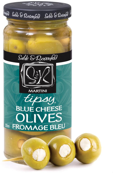 세이블 & 로젠펠드 마티니 팁시 블루 치즈 올리브 5온스 병 Sable & Rosenfeld Martini Tipsy Blue Cheese Olives 5 oz Jar (Pack, 1개, 141.75g