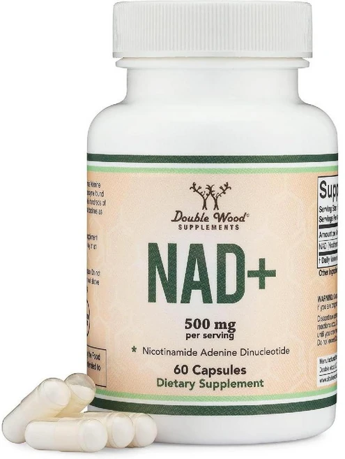 더블우드 NAD+ 500mg 니코틴아마이드 리보사이드 60캡슐, 1개, 60정 - 쿠팡