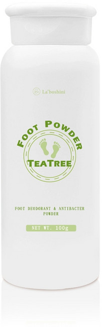 La’boshini 澳洲茶樹除臭足爽粉(攜便型) 100G 有效去除腳臭 保持足部乾爽舒適 輕巧方便攜帶, 1個