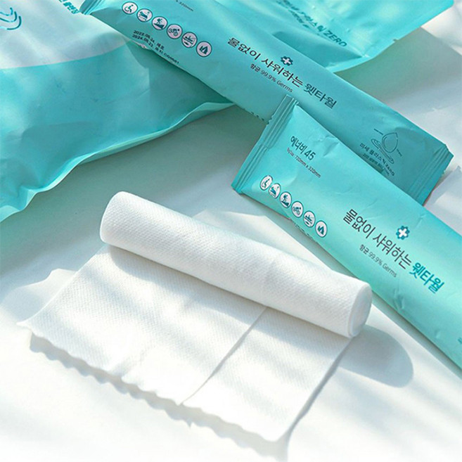 [에너비45] 물없이 사용하는 타올 대형 (10매입), 1개, 10개입