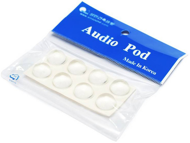 오디오포드 방진볼 방진 고무 범폰(오디오 스피커 진동 방지 충격 흡수), 투명, BS-18, 1개