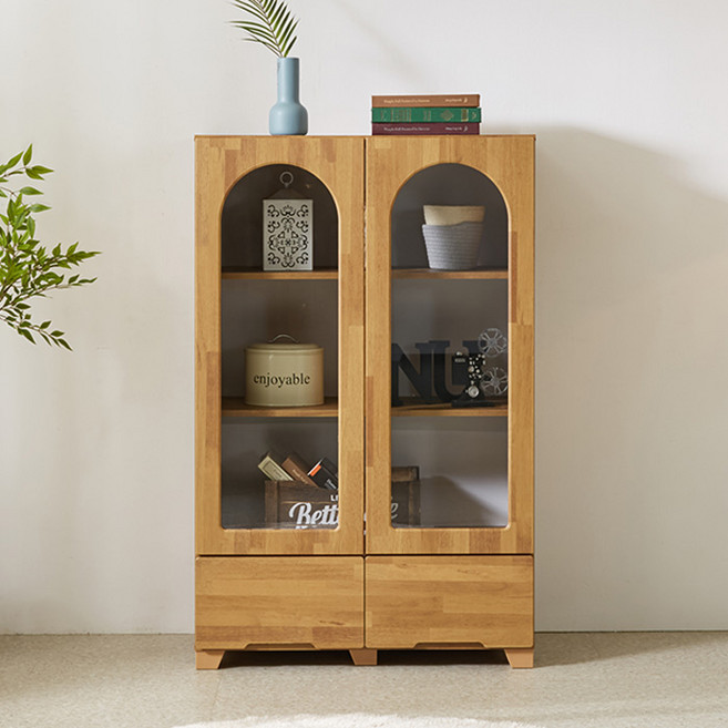 퍼스웰 아치 800 장식장 진열장 피규어장.서랍형(MR_304), 멀바우