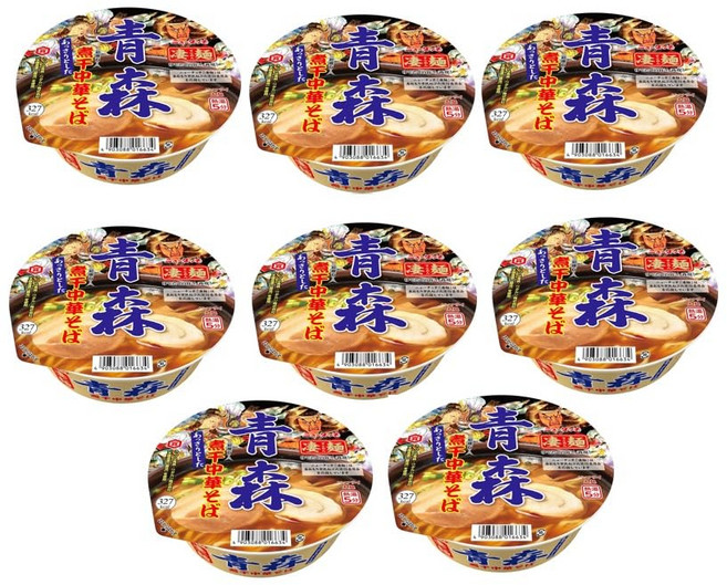 야마다이 뉴 터치 어썸 누들 아오모리 삶은 중국식 소바 113g x 8, 1개