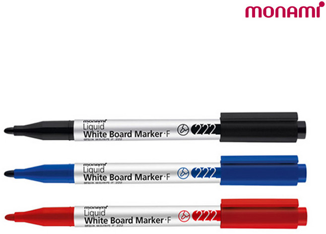 [한정수량 특가] 모나미 생잉크 보드마카 F222 1타스 12입, 레드