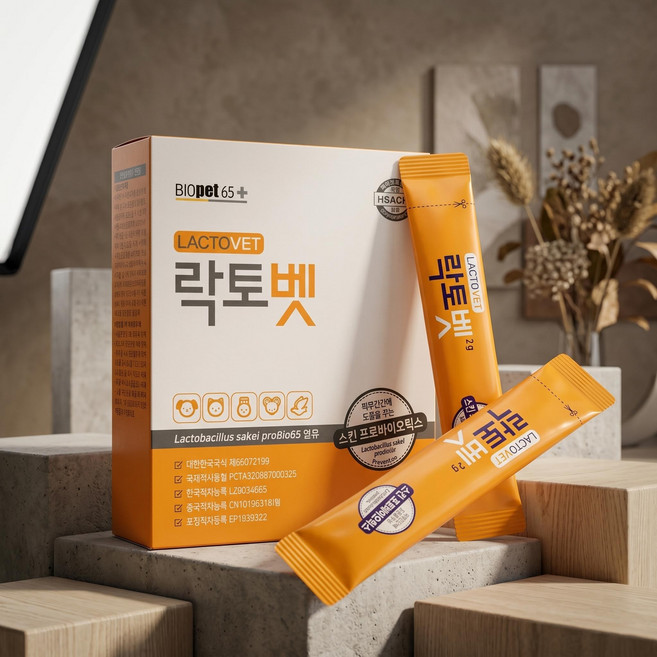 강아지유산균 락토벳 장건강 면역력강화 (2g30포), 1개, 간+장건강, 30정