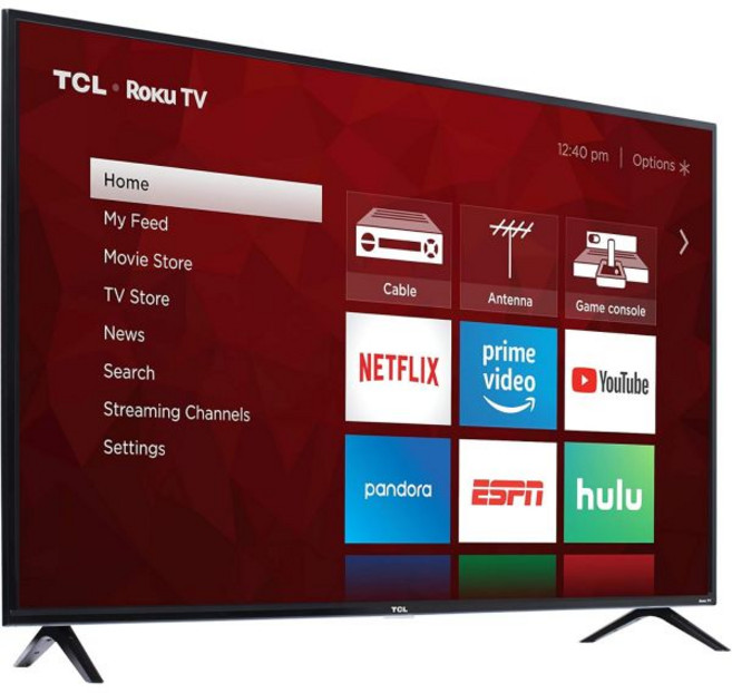 TCL 55S425 55인치 4K 스마트 LED 로쿠 TV 2019, 65 in, TV only