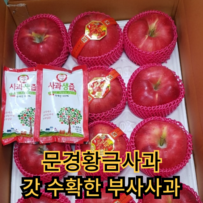 [문경황금사과] [사과축제수상] 부사사과 겨울사과, 16~20과, 5kg 흠집중과