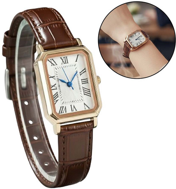 치트몰 여성용 데일리 심플 가죽 시계