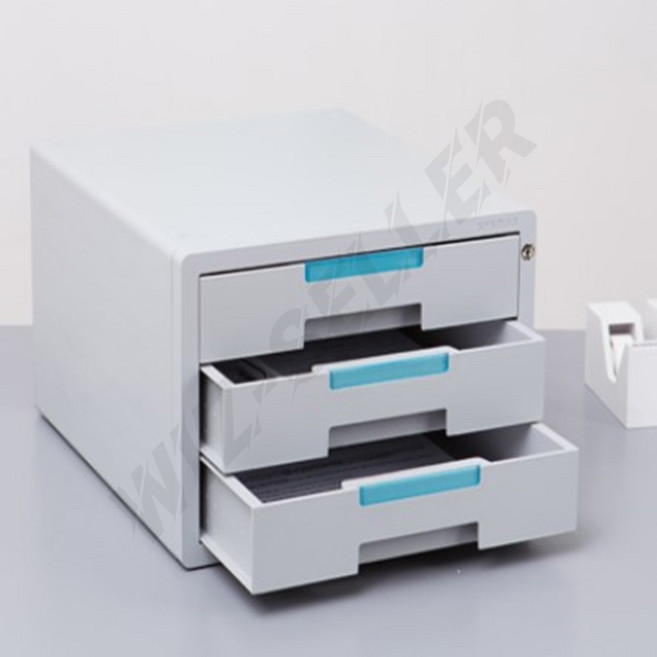 사무실 병원 회사 3단 서류 파일 보안서랍 열쇠 문서함 키서류함 KEY서류함, MT-271363