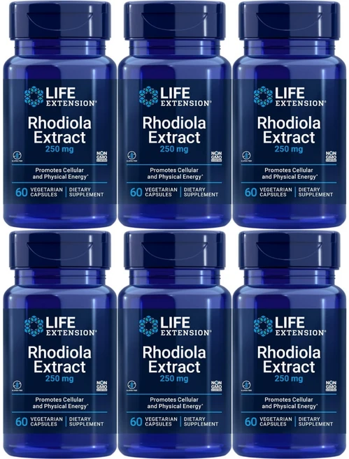 라이프익스텐션 로디울라 홍경천 추출물 250mg, 60정, 6개 - 쿠팡