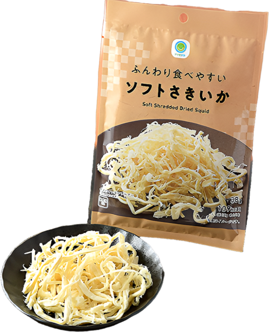 일본 패밀리마트 소프트 사키이카 부드러운 조미오징어 38g, 5개