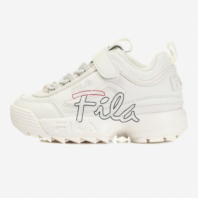 휠라키즈 아동용 디스럽터 2 스크립트 운동화 3GM01088D