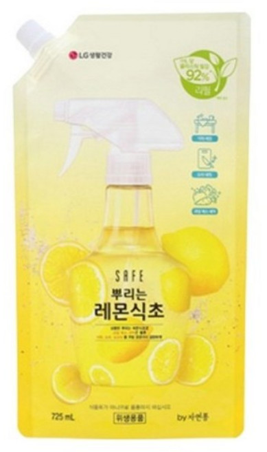 [세이프] 뿌리는 레몬식초 리필, 1개, 725ml