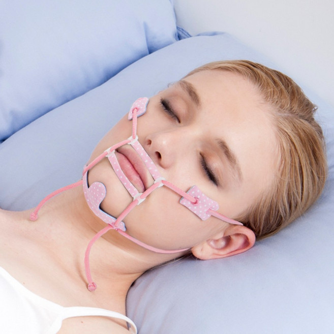 마우스 스트랩 입벌림 방지 밴드 마스크 테이프 입벌리고 자면 수면 입막음 입호흡 코 호흡 숨, 2개
