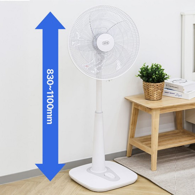 REINA 16인치 스탠드형 선풍기 화이트 RF-1616
