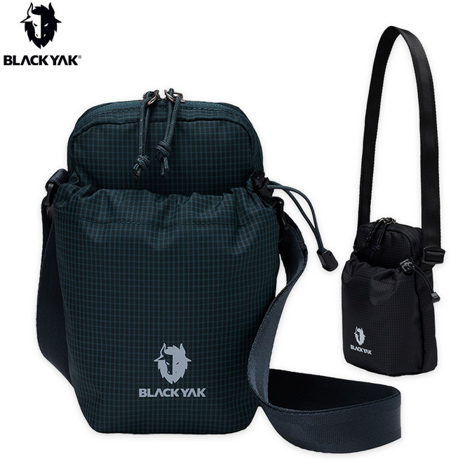블랙야크 콜린 멀티 보틀 포켓 등산 야외용 크로스 보조 가방 핸드폰 수납 물통 미니 파우치 2BYABXV908, 다크 그린 (DG)