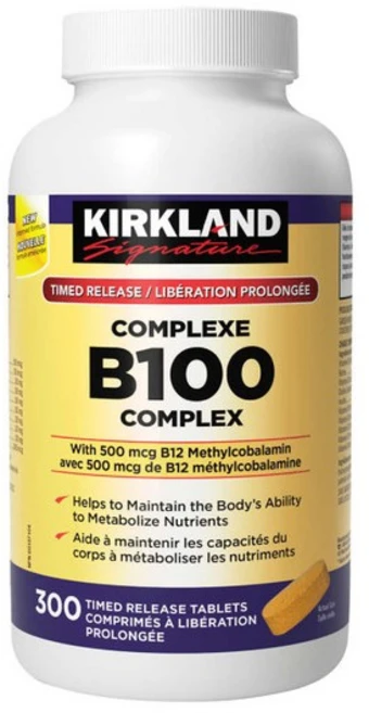 코스트코 커클랜드 비타민 B100 컴플렉스 300정, 코스트코 커클랜드 비타민 B100 컴플렉스 300정 해, 1개 - 쿠팡